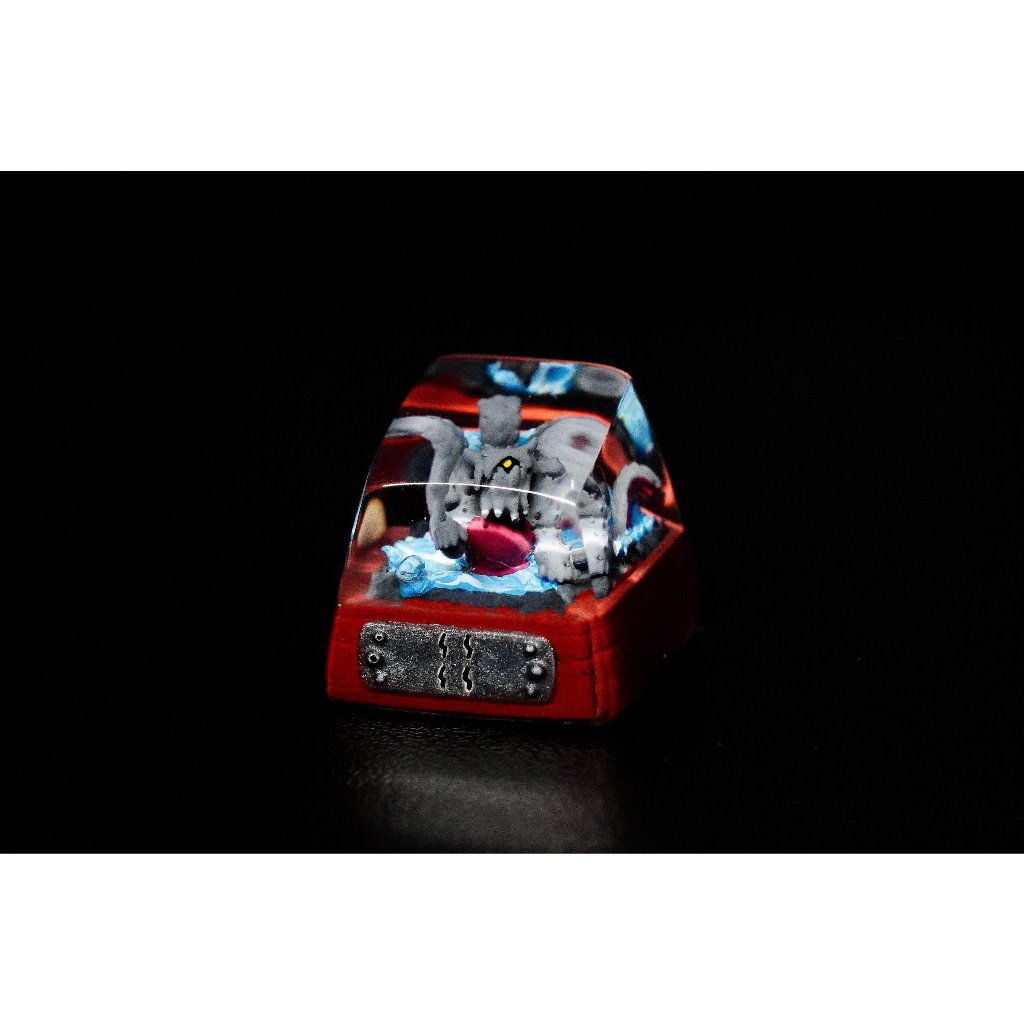 Vĩ thú 3 đuôi keycap, isobu keycap, naruto keycap , nút bàn phím cơ