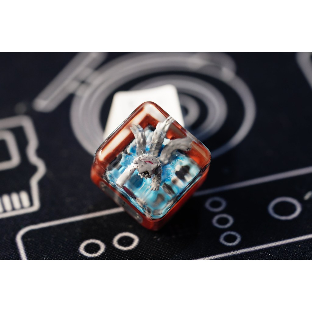 Vĩ thú 3 đuôi keycap, isobu keycap, naruto keycap , nút bàn phím cơ