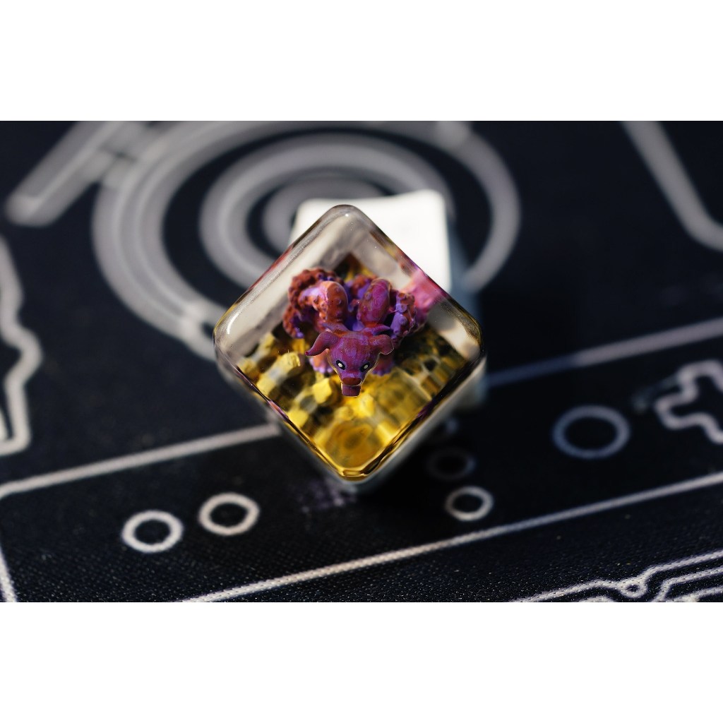 Vĩ thú 8 đuôi keycap, gyuki keycap, naruto keycap,nút bàn phím cơ