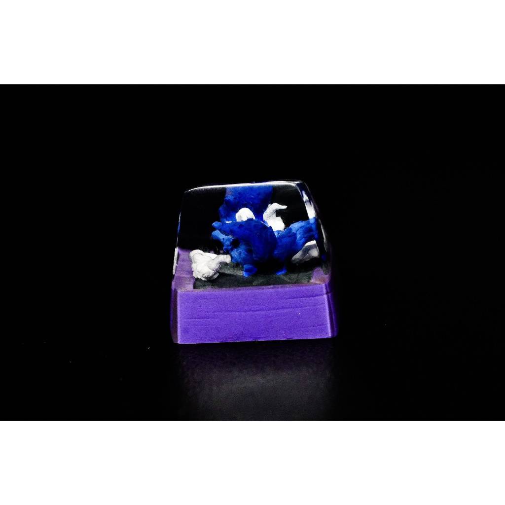 Vĩ thú 2 đuôi keycap, nekomata keycap, naruto keycap, nút bàn phím cơ