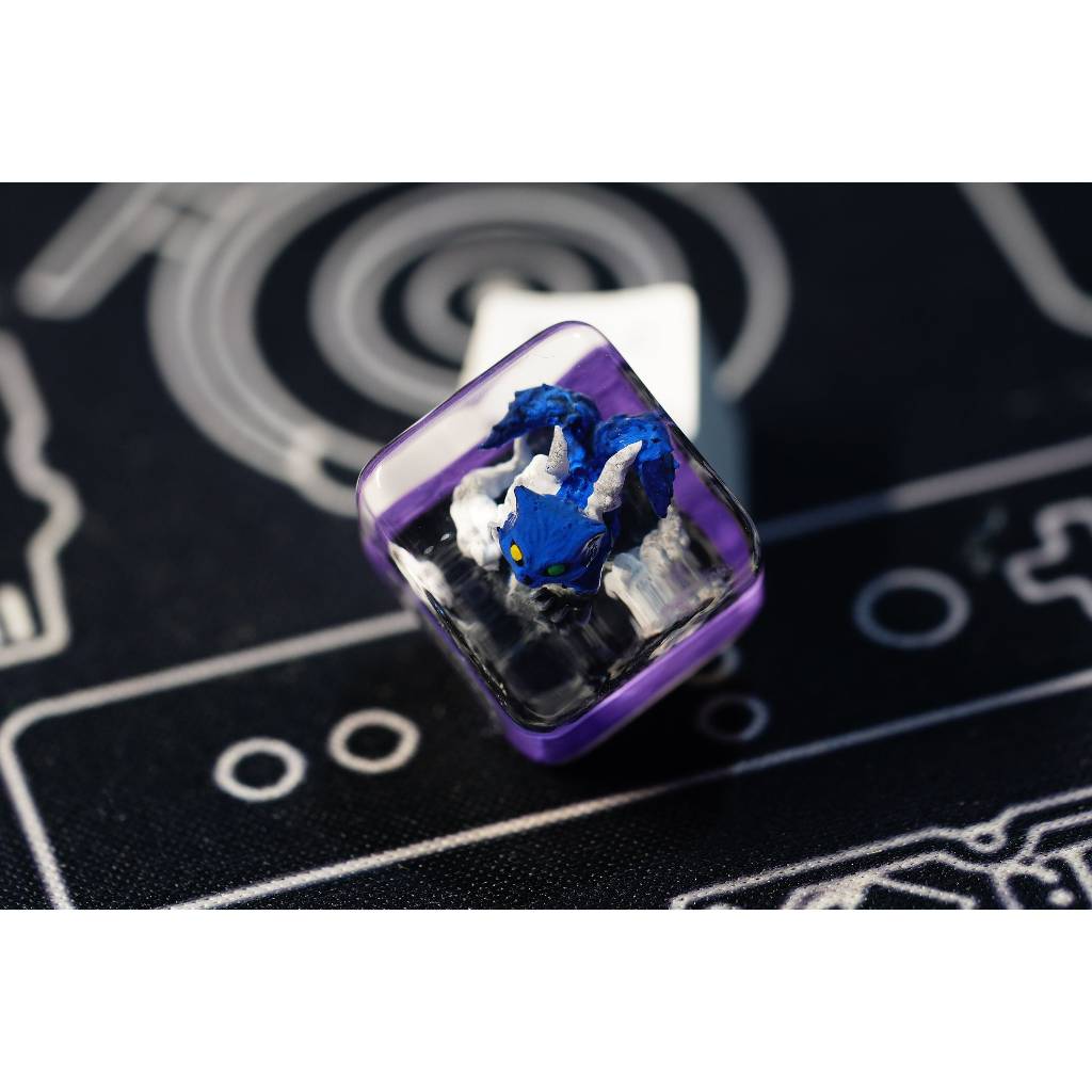 Vĩ thú 2 đuôi keycap, nekomata keycap, naruto keycap, nút bàn phím cơ