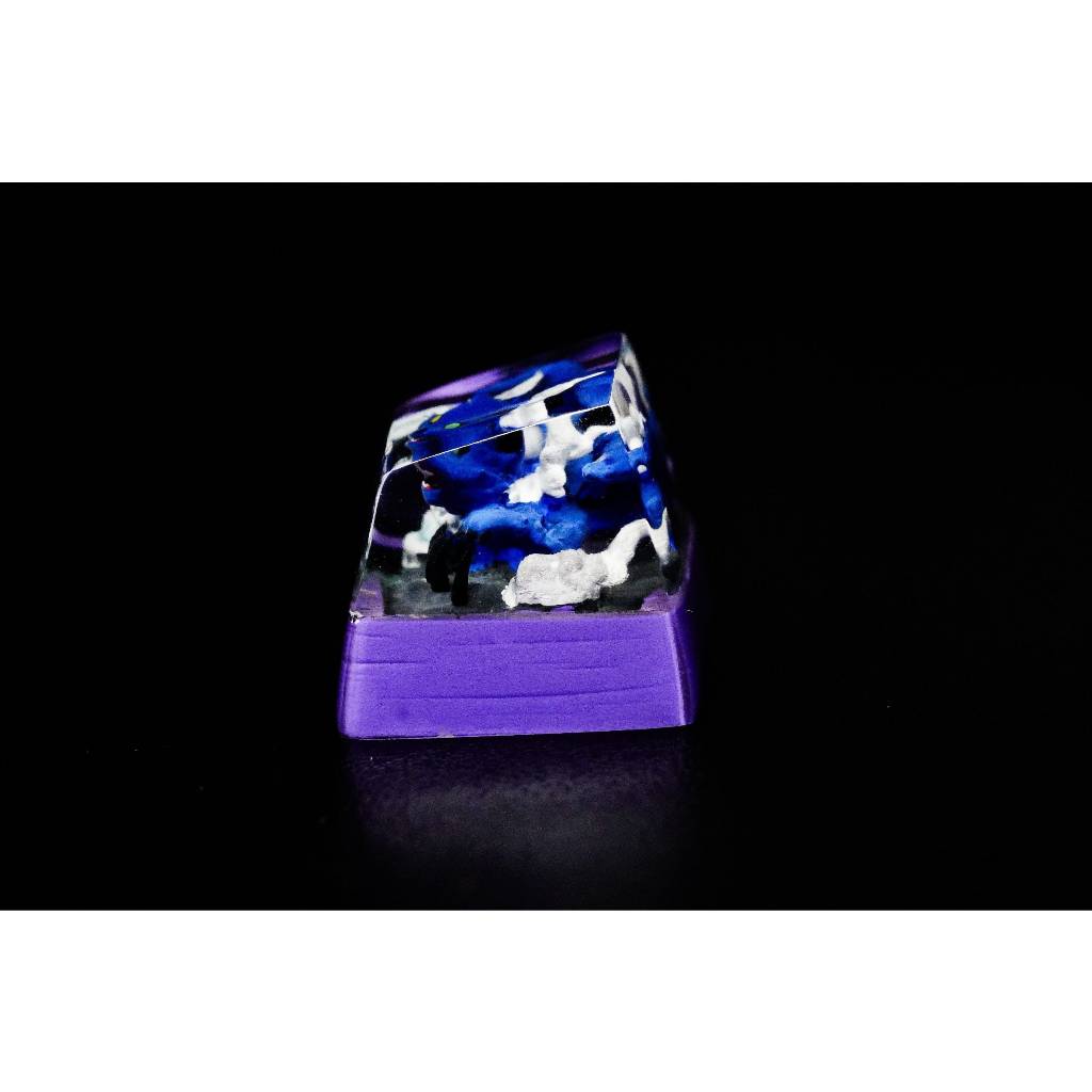 Vĩ thú 2 đuôi keycap, nekomata keycap, naruto keycap, nút bàn phím cơ