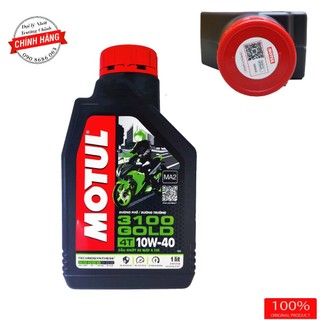 Nhớt Motul 3100 gold 10W40 dành cho xe số, tay côn