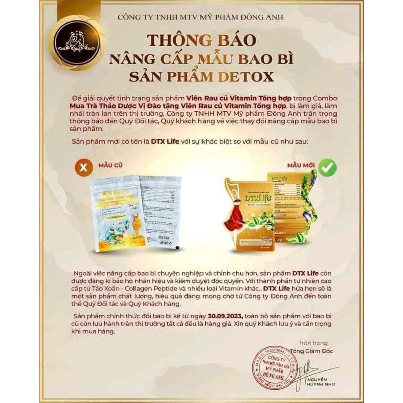 Trà Giảm Cân Vị Đào X3 Đông Anh  Nguyên hộp 15 gói