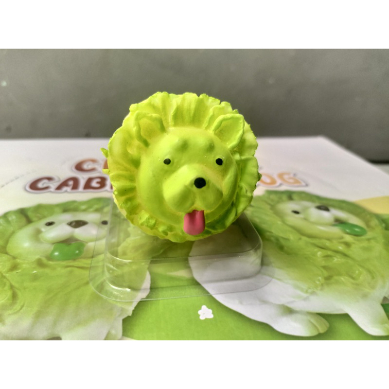 Squishy bóp cải thảo hình mặt chó xả stress siêu dễ thương