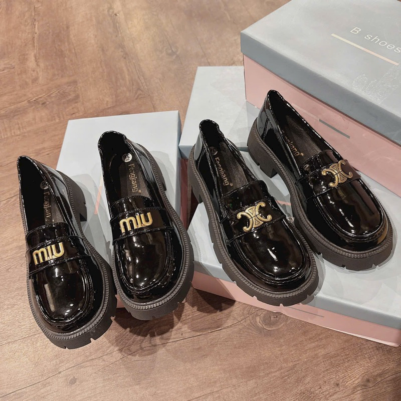 GIÀY BAL G.C - MIU MIU ĐẾ DR MỚI SIÊU XINH CHẤT DA BÓNG