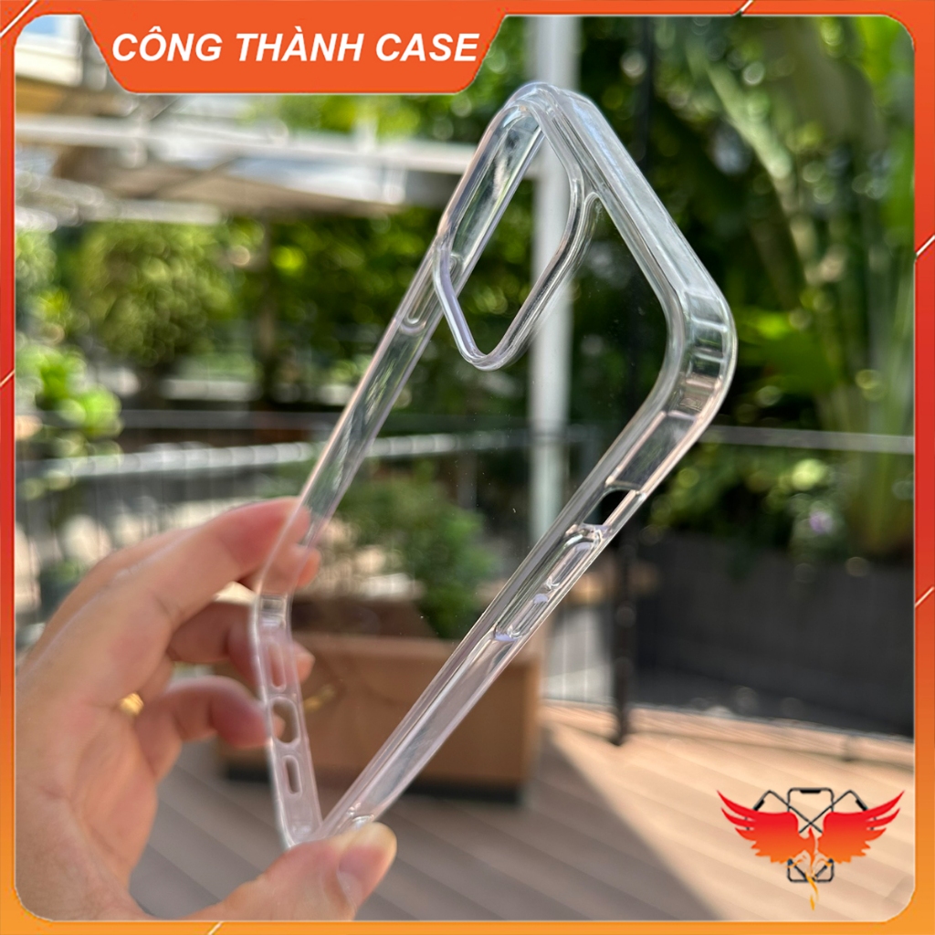 Ốp lưng trong suốt chống sốc cho iPhone 11Promax, 12Promax, 13Promax, 14Promax chính hãng SPACE 1