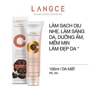 Rửa mặt collagen trắng da giữ ẩm tỏi đen dạng gel 100ml langce