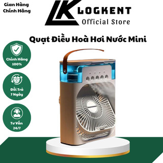 Quạt Điều Hòa Hơi Nước Mini 600ml, Phun Sương Tạo Ẩm Làm Mát Để Bàn Văn Phòng(LOGKENT)