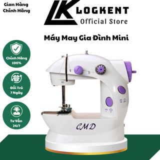 Máy May Mini Gia Đình CMD Có Đèn Khi  Khâu Để Bàn Kèm Bàn Đạp Chính Hãng Bảo Hành 12 Tháng(LOGKENT)
