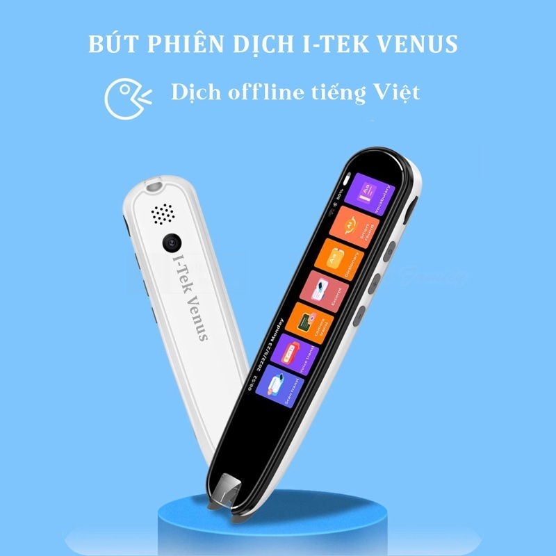 Bút Phiên Dịch iTek Venus Phiên dịch Đa Ngôn Ngữ ra Tiếng Việt, Sử Dụng Được Offline - Bảo hành 12 tháng