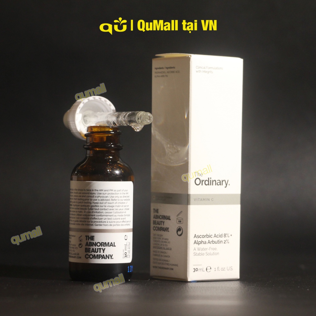 The Ordinary Serum Vitamin C Ascorbic Acid 8% + Alpha Arbutin 2% VC Chất Chống Oxy Hóa 30ml