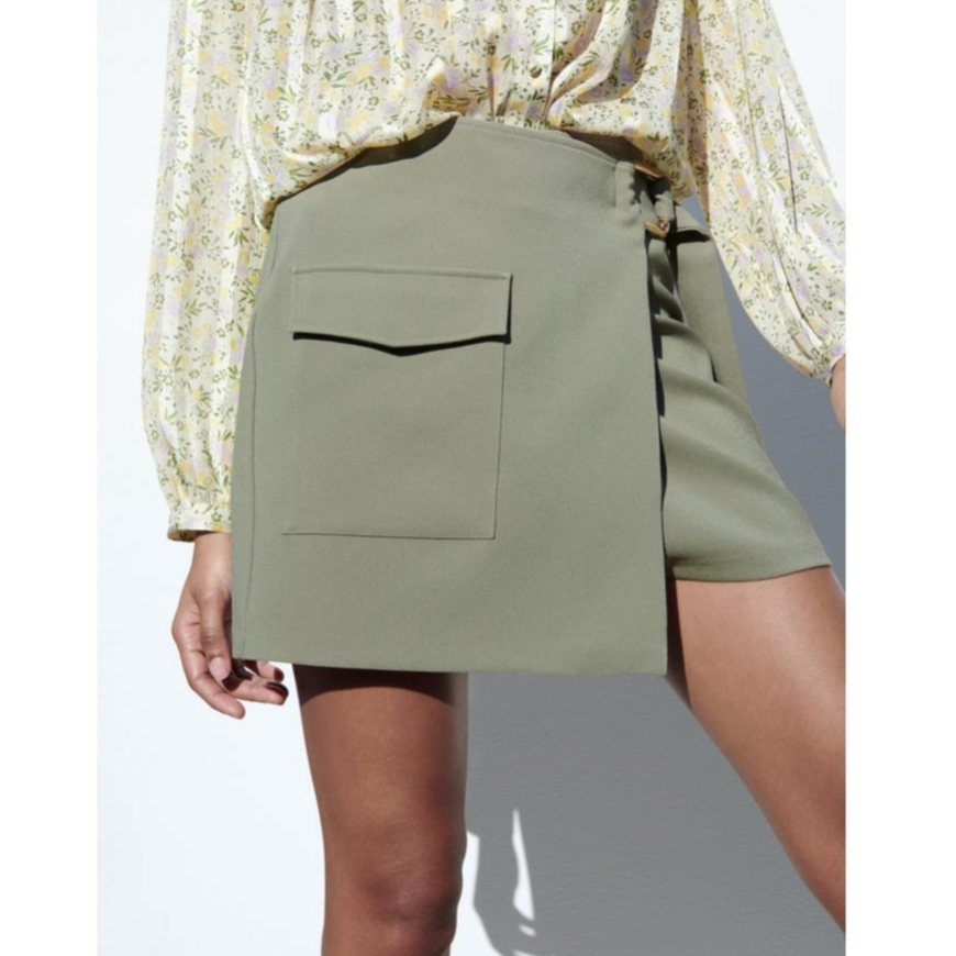 Zara Morocco full tag - Áo Zara Sơ Mi Tay Phồng In Hoa nhí gân YO43Q35