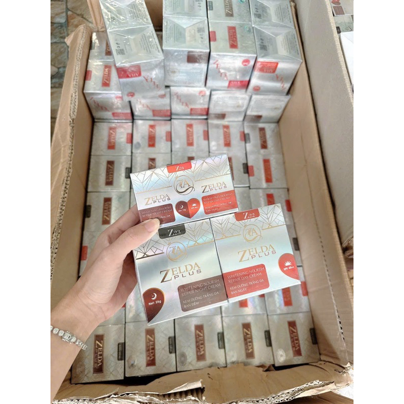 Kem face ngày+đêm nám sạm tàn nhang ZELDA PLUS mẫu mới chính hãng 10g