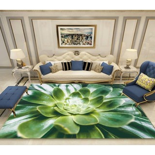 thảm trải sàn bali 5D mẫu lá xanh 1m6x2m3