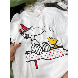 Áo phông nữ trắng hình cún