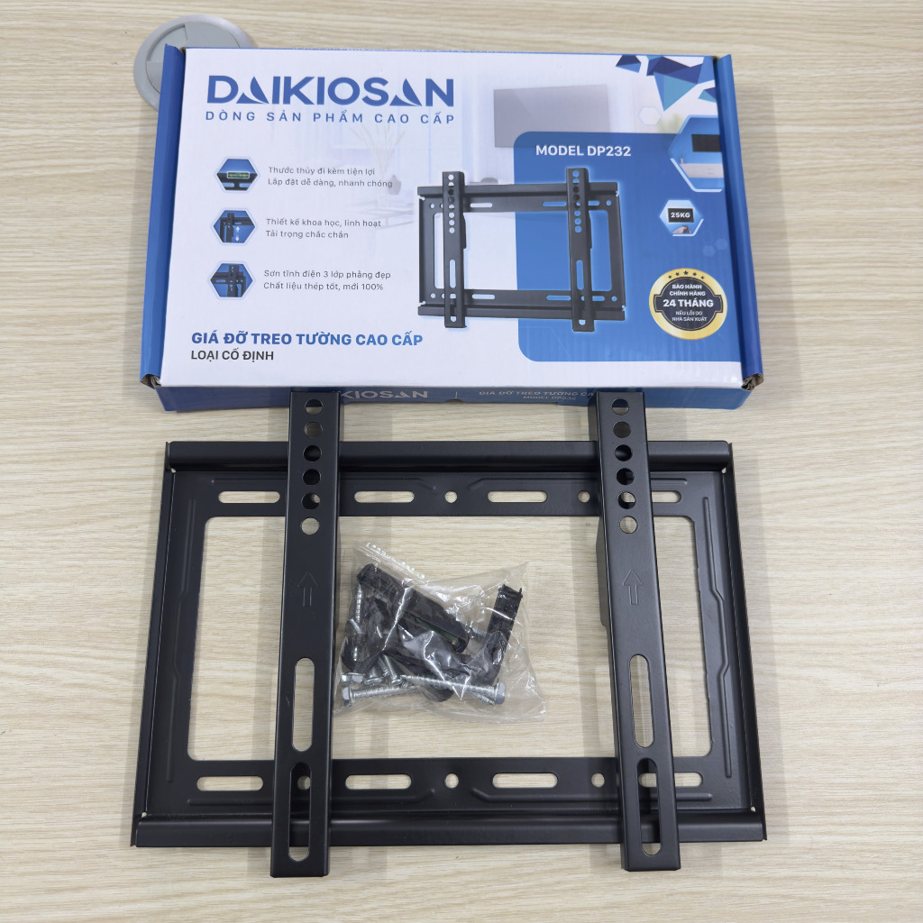 Giá treo tivi Daikiosan cố định, nghiêng 32 inch, 42 inch, 55 inch, 65 inch chính hãng