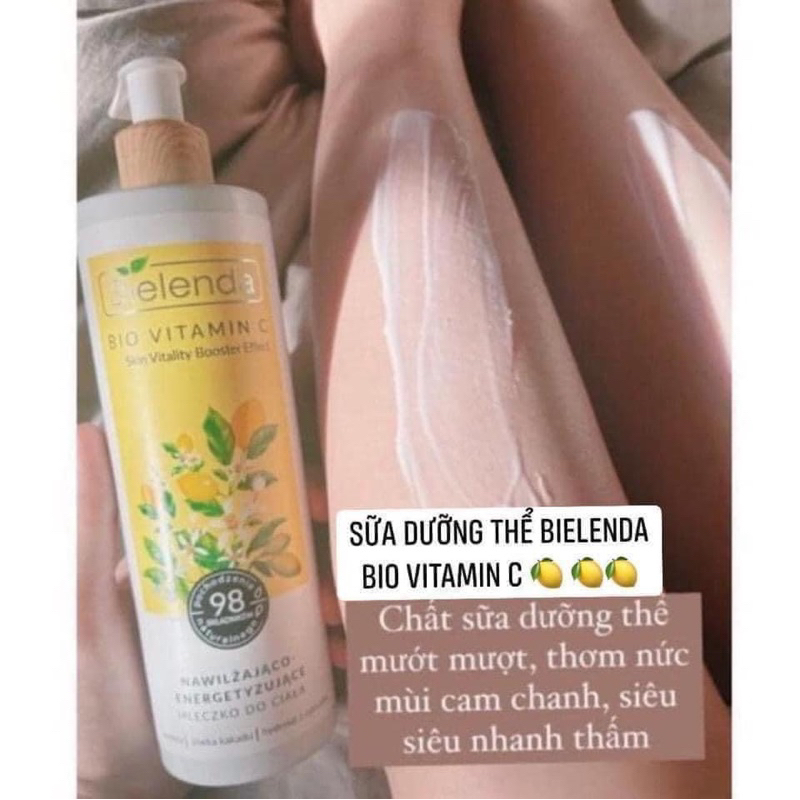Dưỡng thể trắng da Bielenda Bio Vitamin C dưỡng ẩm, làm sáng mịn da