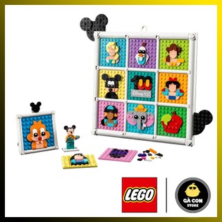 Lego disney 43221 100 years of disney animation icons​ - khung tranh kỉ niệm nhân vật disney 100