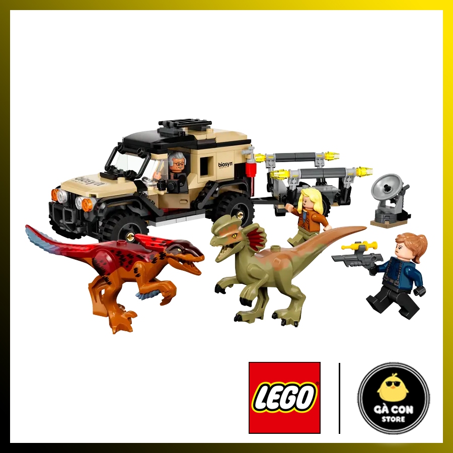 LEGO Jurassic World 76951 Vận Chuyển Khủng Long Pyroraptor & Dilophosaurus chính hãng