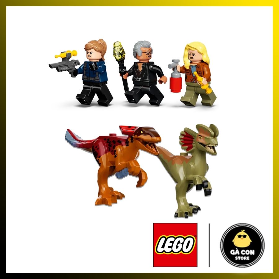 LEGO Jurassic World 76951 Vận Chuyển Khủng Long Pyroraptor & Dilophosaurus chính hãng