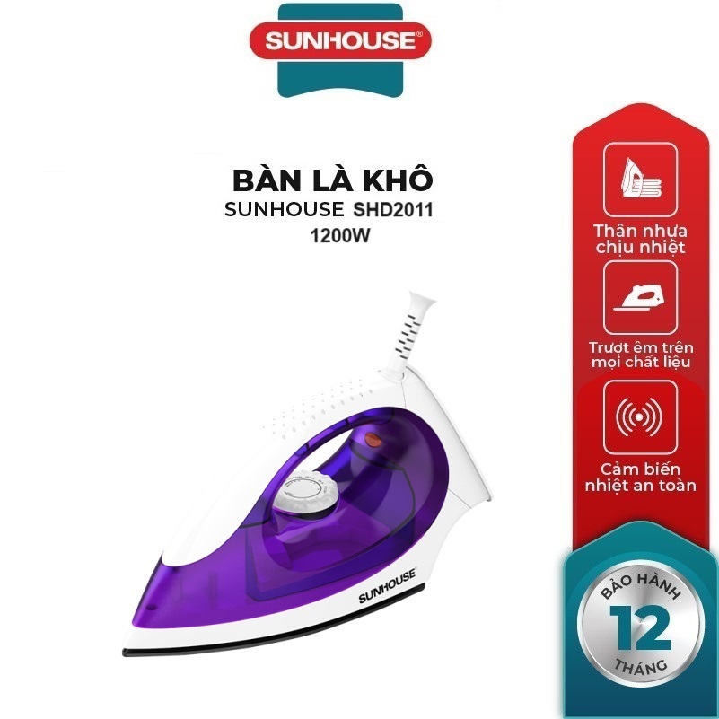 Bàn là khô SUNHOUSE SHD2011