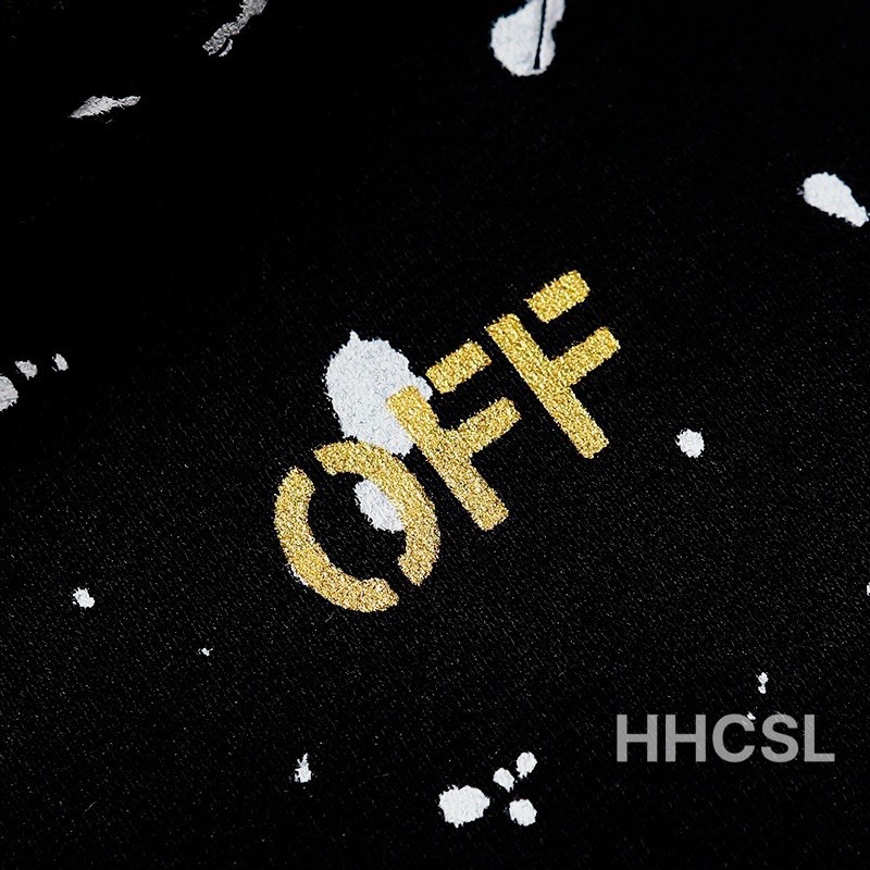 Áo Hoodie , Áo Hoodie OFF Họa Tiết Vảy Sơn Full Áo Chất Nỉ Bông Kiểu Dáng Unisex Nam Nữ