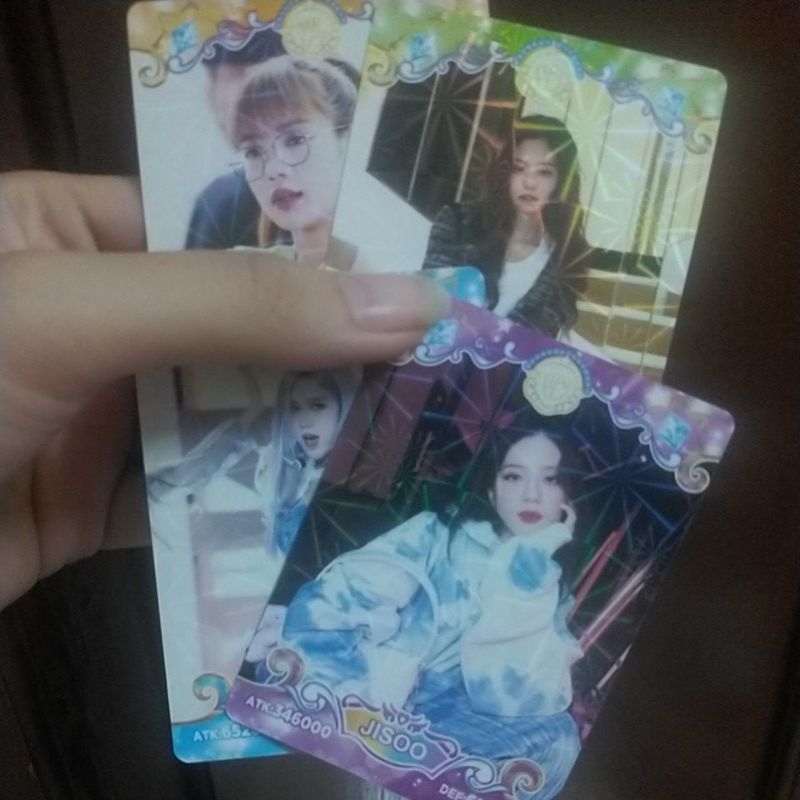 Combo 04 thẻ bài giấy 4 thành viên Blackpink, giấy in