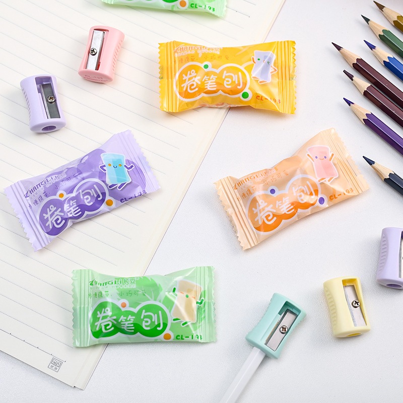 Gọt chuốt bút chì hình cà rốt - kẹo đáng yêu cho bé - quà tặng học sinh