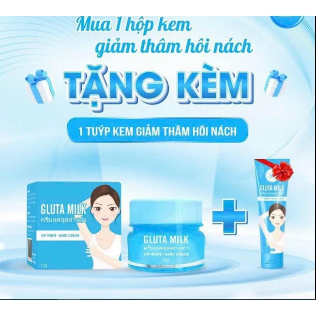 Kem Thâm Nách Collagen Gluta Milk Thái Lan  Kem khử thâm nách các vùng da thâm sạm, khử mùi hôi nách