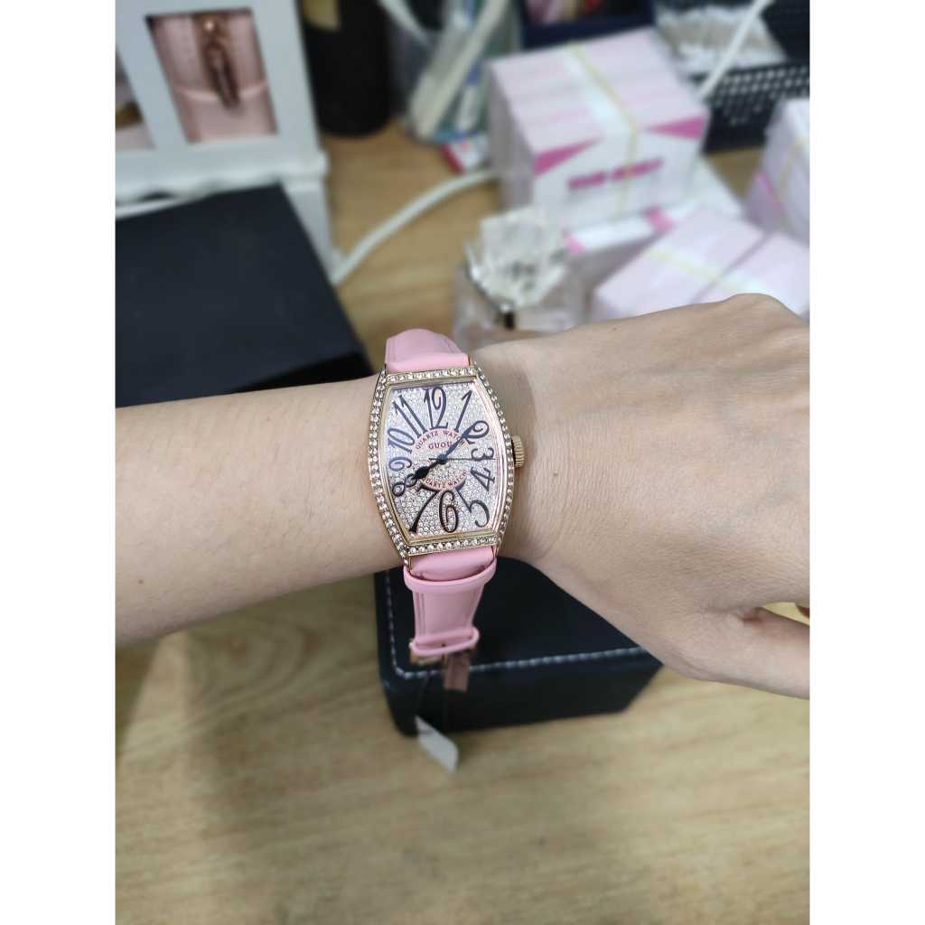 Đồng hồ nữ dây da G.u.o.u
