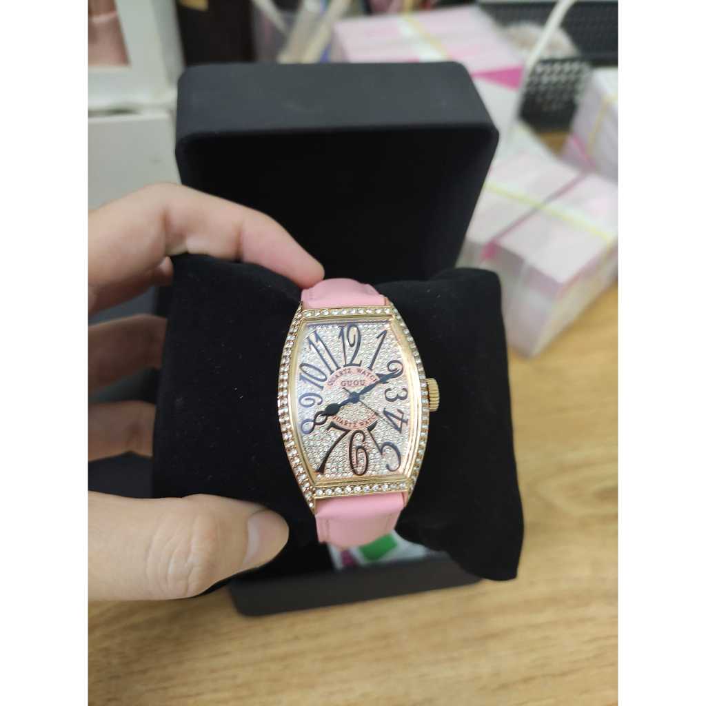 Đồng hồ nữ dây da G.u.o.u