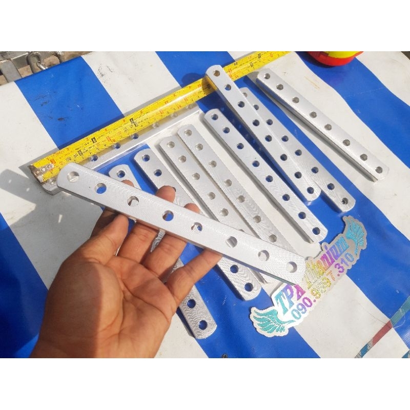 Pát Nhôm CNC Chế Nối Giữ Pô dài 22cm