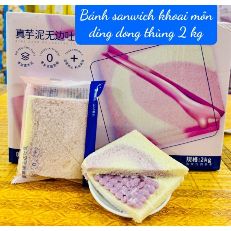 SỈ 2kg Bánh Bông Lan Chuối - Khoai Môn- Phomai- Hamburger siêu ngon hót hít Tik tok