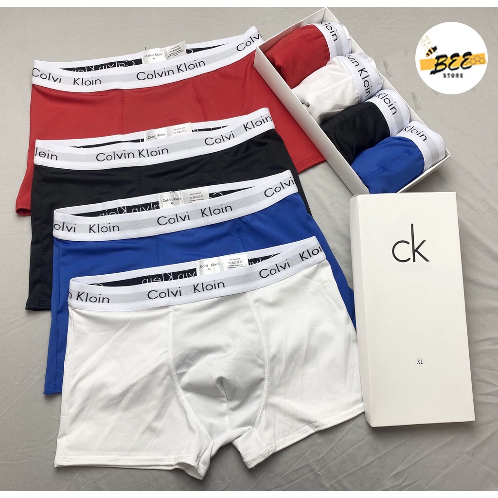 Quần Lót Boxer Nam, Quần Xì NamThun Lạnh Cao Cấp Co Giãn 4 Chiều, Khử Mùi, Thoáng Khí