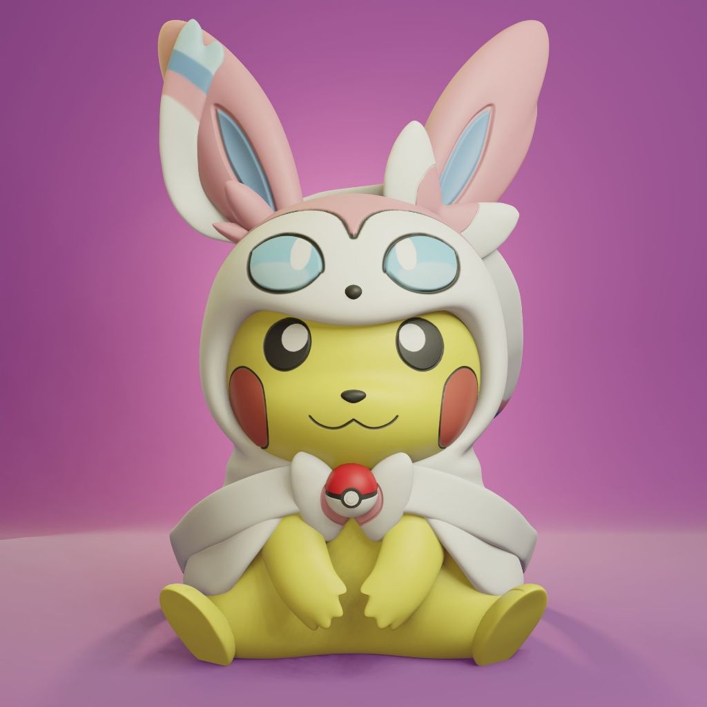 Mô hình pokemon Pikachu cosplay Sylveon