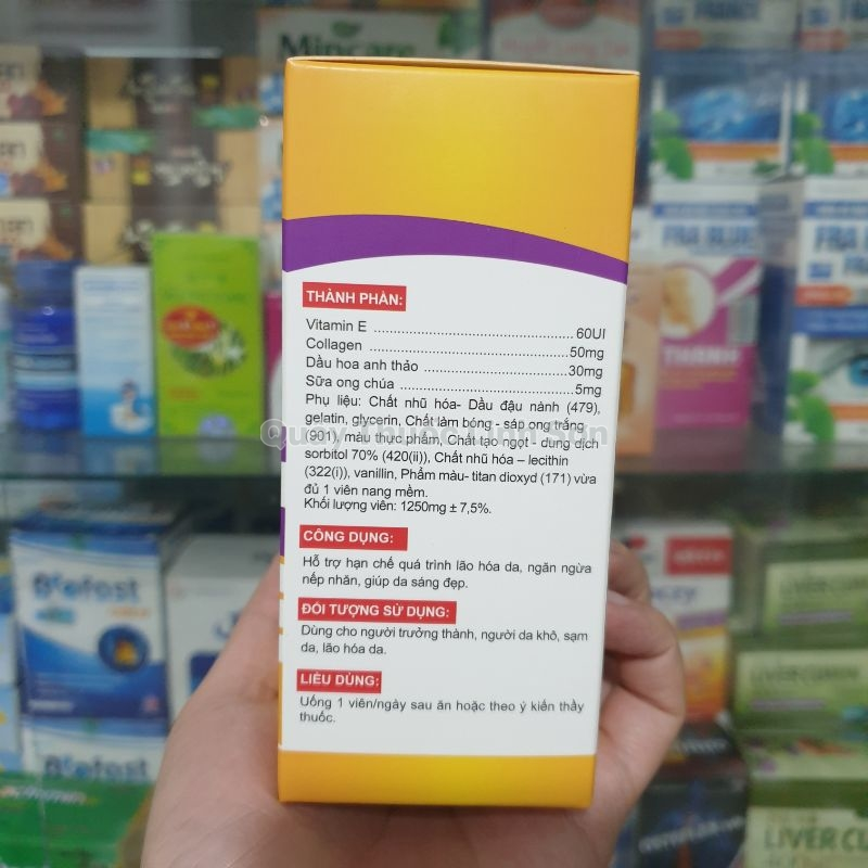 Vital E Eurovit - Hỗ Trợ Ngăn Ngừa Nếp Nhăn, Giúp Da Sáng Đẹp (Hộp 30 Viên)