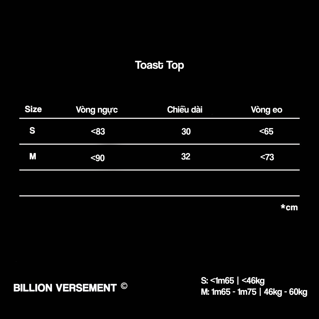 Toast top - Áo dây Toast BLVM