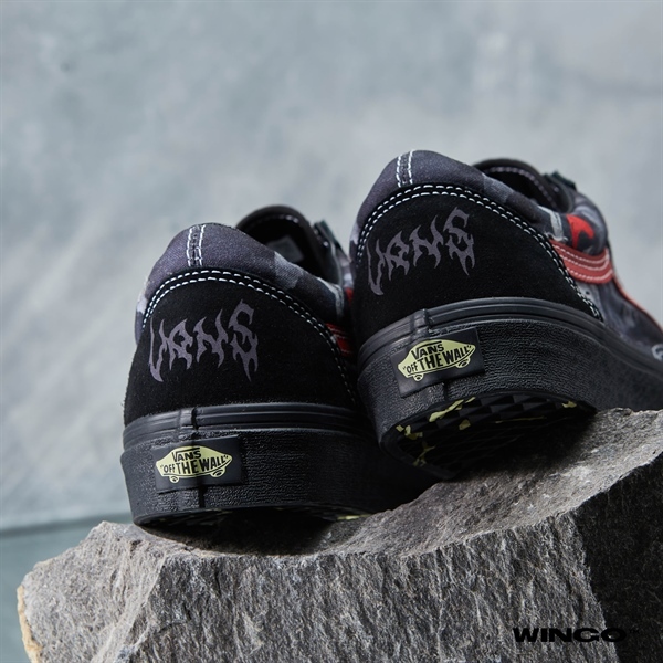 Giày Vans chính hãng Old Skool Haloween Midnight Shift Black / Black