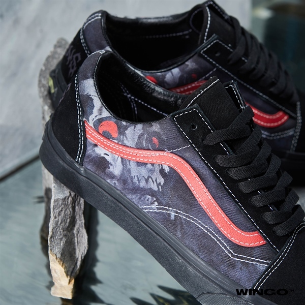 Giày Vans chính hãng Old Skool Haloween Midnight Shift Black / Black