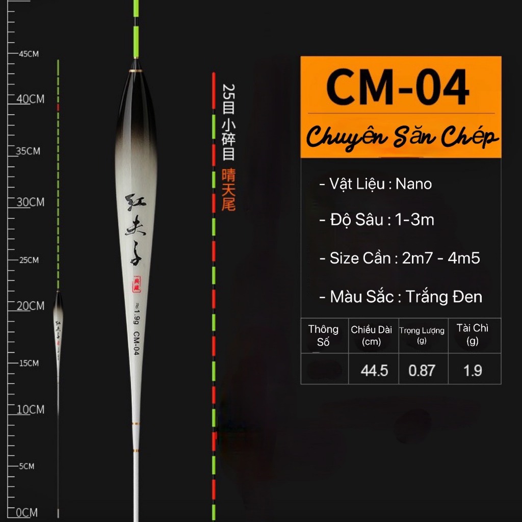 Phao Câu Đài  Nghệ Nhân Nano Siêu Nhạy phủ sơn nano thích hợp cho cá chép, trắm.