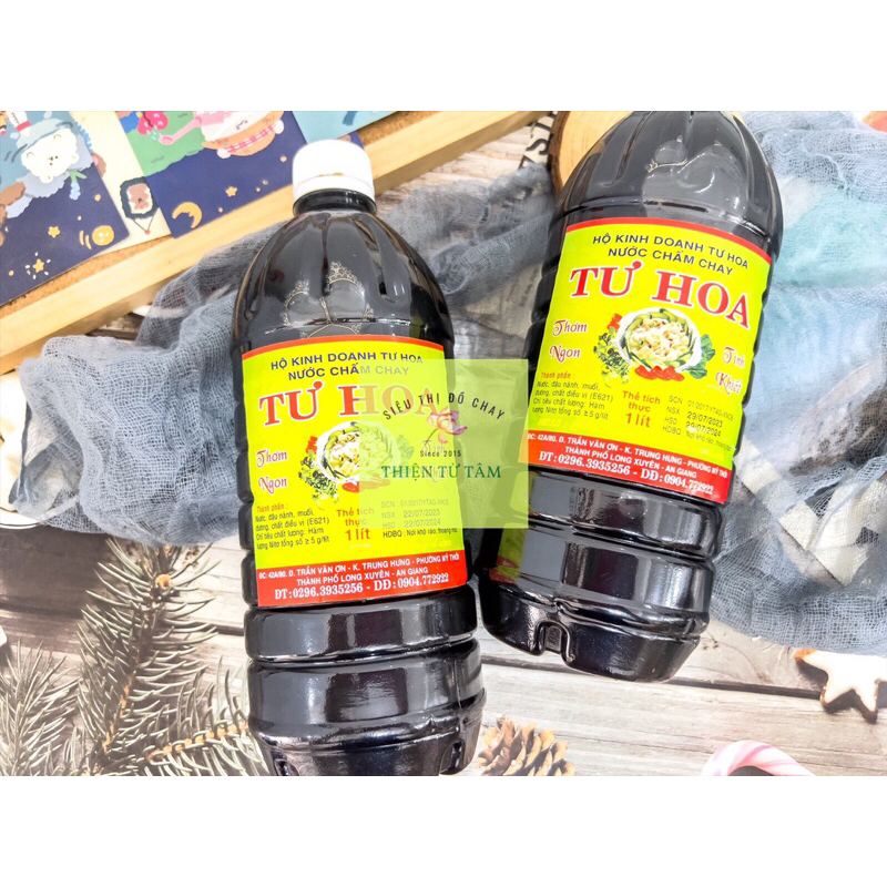 Nước Mắm Chay Tư Hoa Chai Lớn Tiết Kiệm 1 Lít