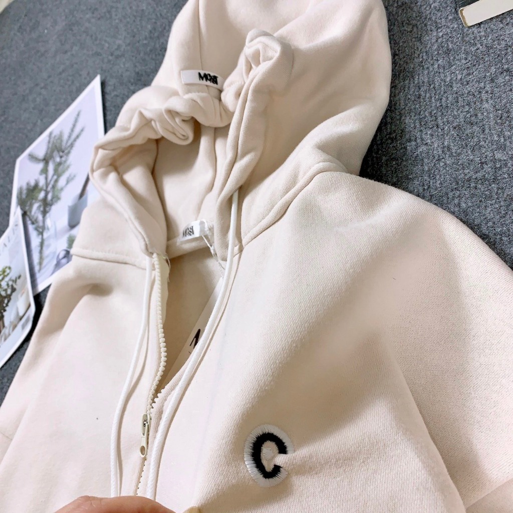 Áo Khoác , Áo Khoác Hoodie Zip Ulzzang Kiểu Dáng Unisex Nam Nữ Chất Nỉ Bông Dày Dặn
