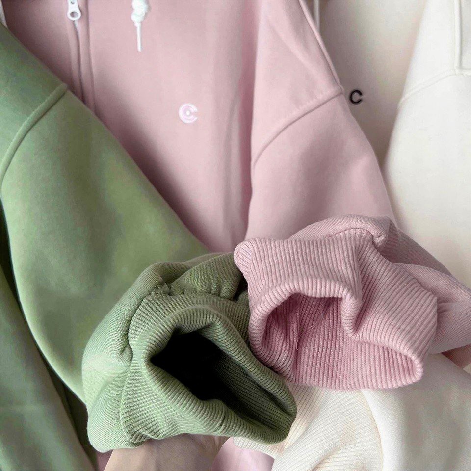 Áo Khoác , Áo Khoác Hoodie Zip Ulzzang Kiểu Dáng Unisex Nam Nữ Chất Nỉ Bông Dày Dặn