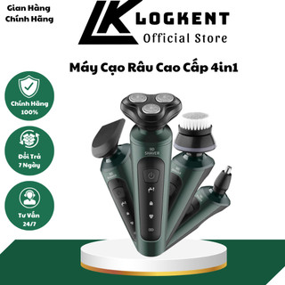 Máy Cạo Râu Cao Cấp Đa Năng, Dao Cạo Tỉa Lông Mũi Cắt Tóc 4 Trong 1(LOGKENT)