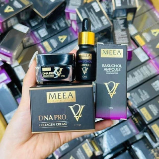 [Mini 10g]Combo Tinh Chất Bakuchoil & Kem Face Dna Collagen Ver 2 - Meea chính hãng