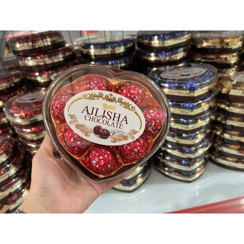 Socola hộp trái tim 8 viên