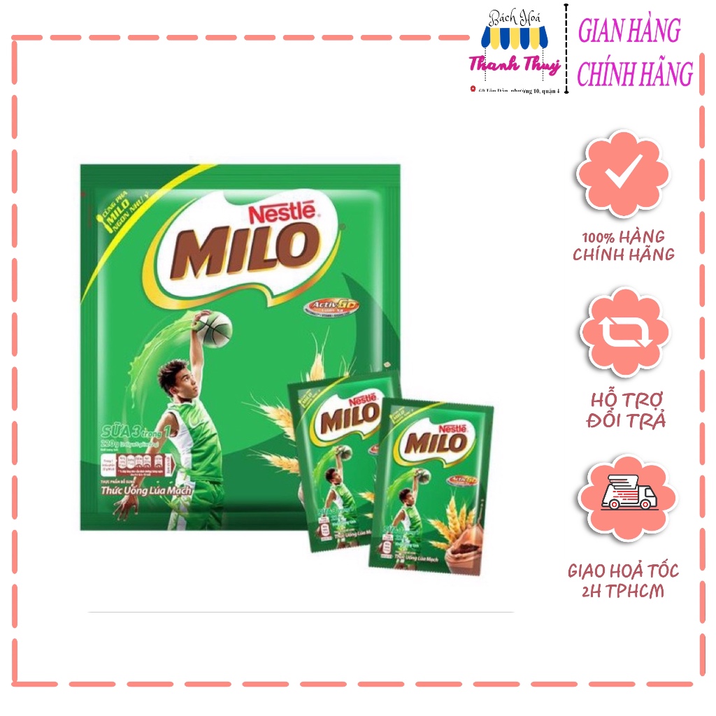 DÂY 10 gói Sữa Bột Milo (22g x 10 gói)