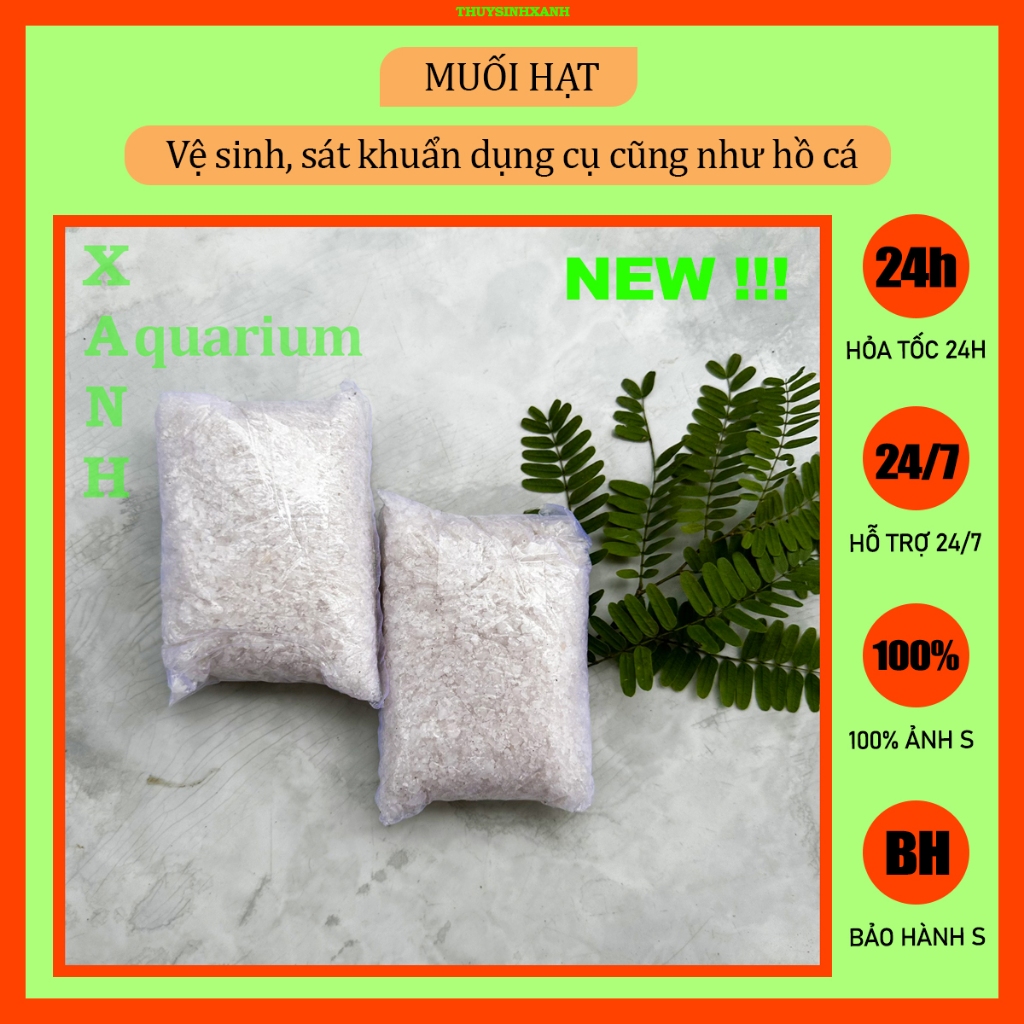 Muối hạt vệ sinh hồ cá cảnh thủy sinh
