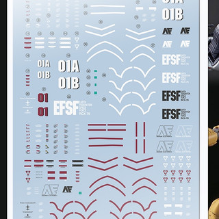 Đề can - Decal nước cho mô hình lắp ráp HG GTO Guncannon First Type / Test Type